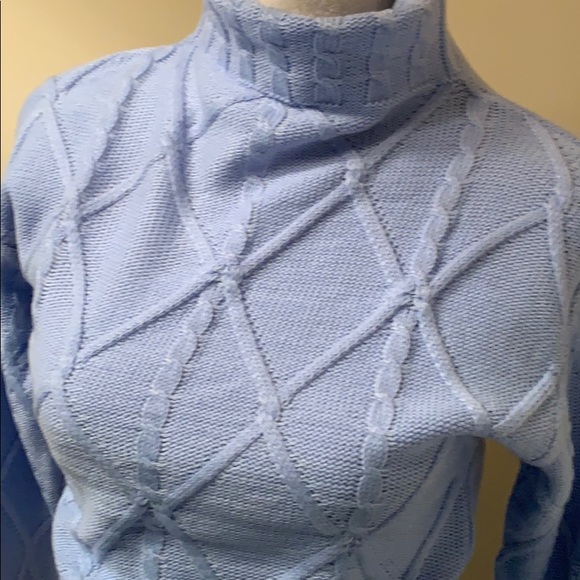 🔴Cable Knit Sweater Blue - Picture 4 of 5